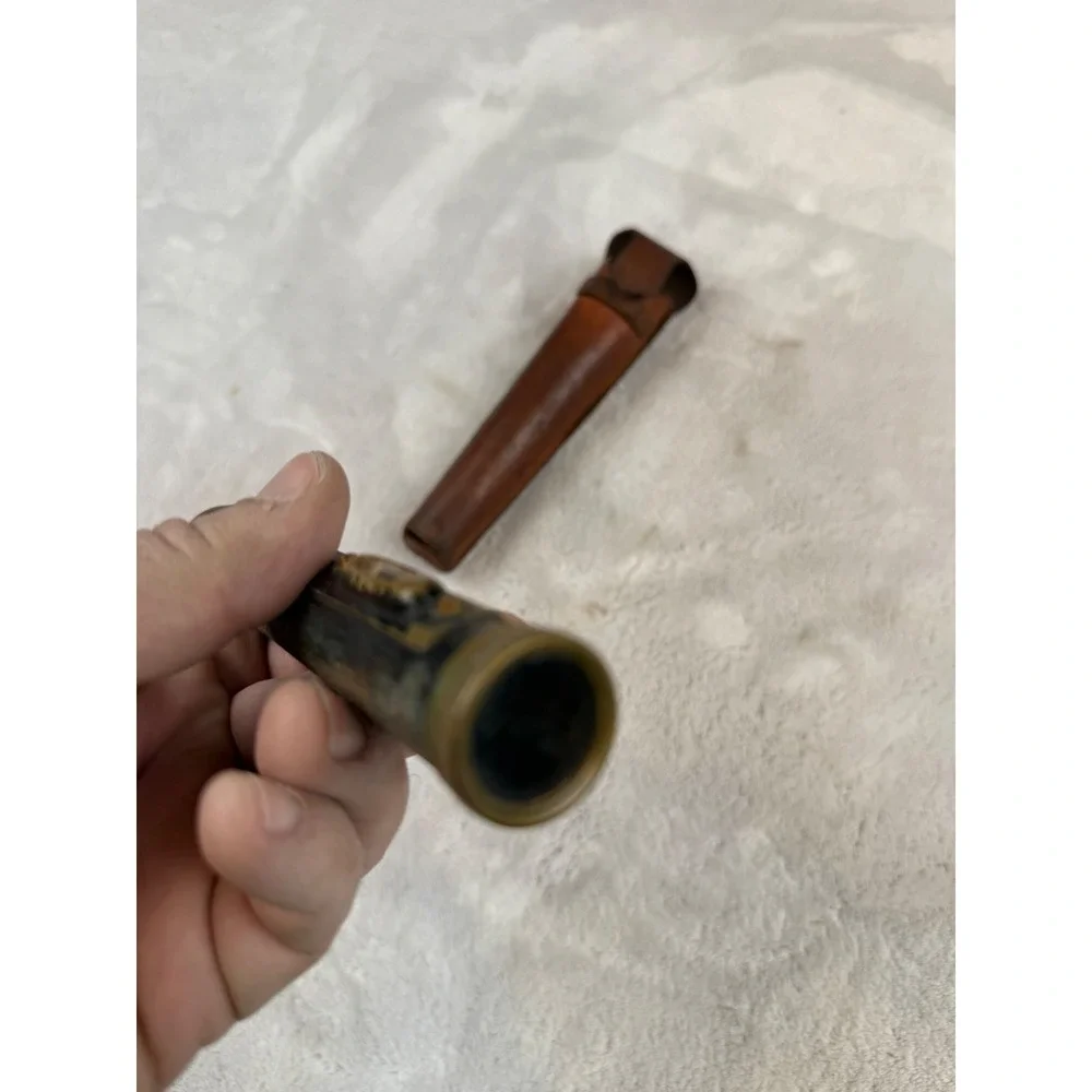 Vintage Keuffel & Esser Co NY‎ Brass Hand Level with Leather Case Surveying Tool